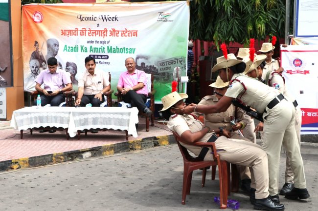 आसनसोल मंडल द्वारा "आज़ादी का रेल गाड़ी और स्टेशन"उत्सव का समापन समारोह मनाया गया