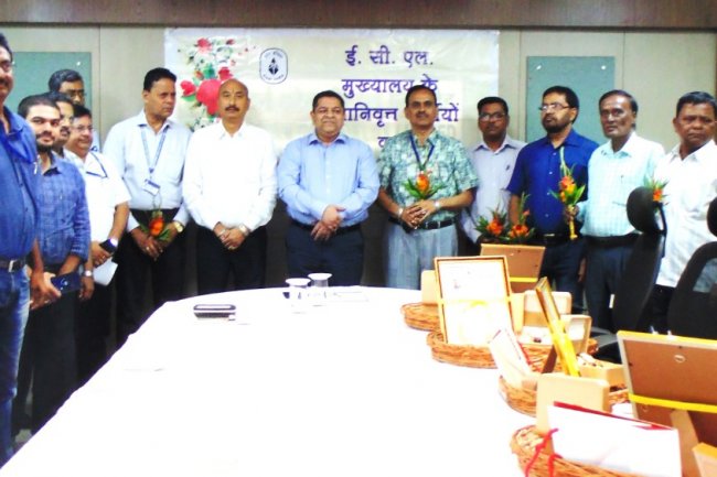 ईसीएल  द्वारा  सम्मान समारोह का आयोजन