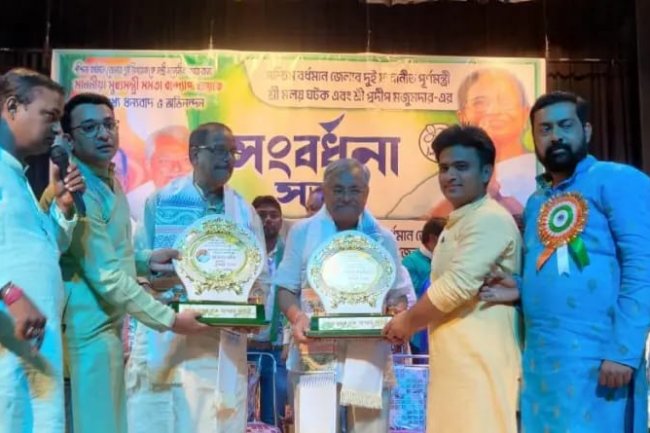 शिल्पांचल के दोनों मंत्रियों का हुआ भव्य स्वागत
