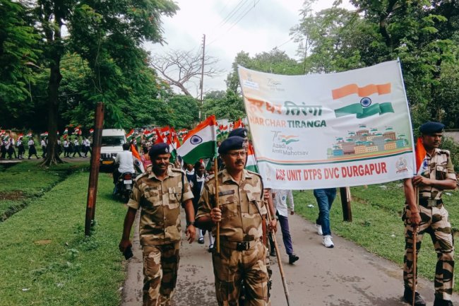 सीआईएसफ ने चलाया जागरूकता अभियान "हर घर तिरंगा"