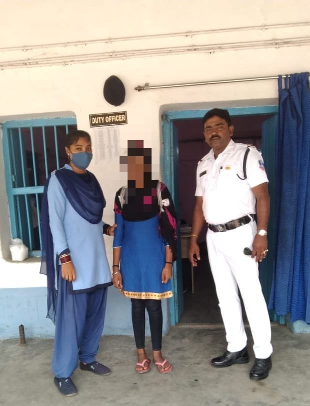 पुलिस की तत्परता से नाबालिक किशोरी बरामद*