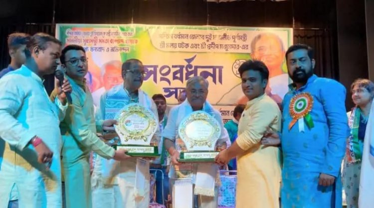 शिल्पांचल के दोनों मंत्रियों का हुआ भव्य स्वागत