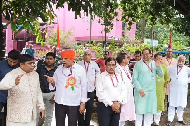 शिल्पांचल में निकली रामनवमी के उपलक्ष में शोभायात्रा