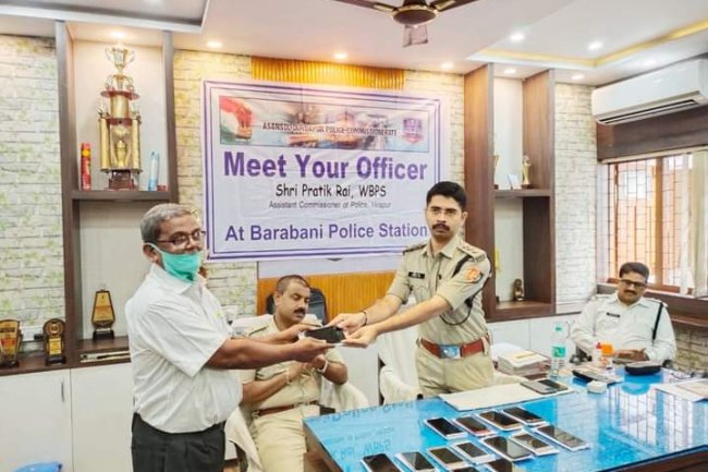 बराबनी थाने में  अधिकारी से मिलो कार्यक्रम आयोजित 