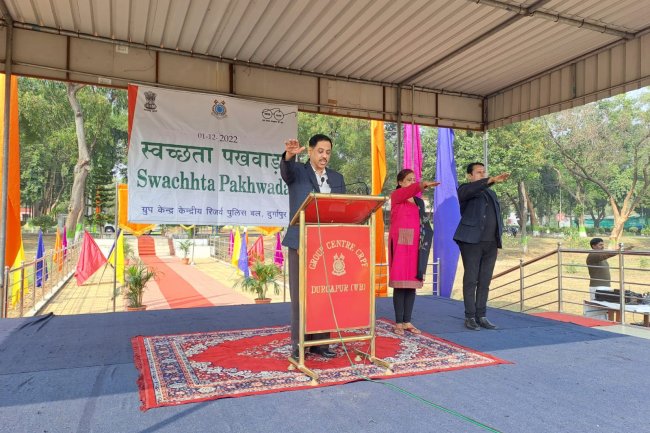 केन्द्रीय रिजर्व पुलिस बल दुर्गापुर में स्वच्छता दिवस और स्वच्छता पखवाड़ा का आयोजन