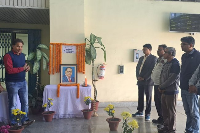 डीवीसी डीएसटीपीएस में बाबा साहेब भीमराव आंबेडकर की पुन्यथिति महापरिनिर्वाण दिवस का पालन  