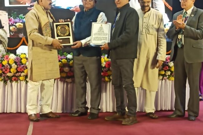 डीवीसी डीएसटीपीएस के हिंदी अधिकारी मंत्रालय सनद से चौथी बार सम्मानित