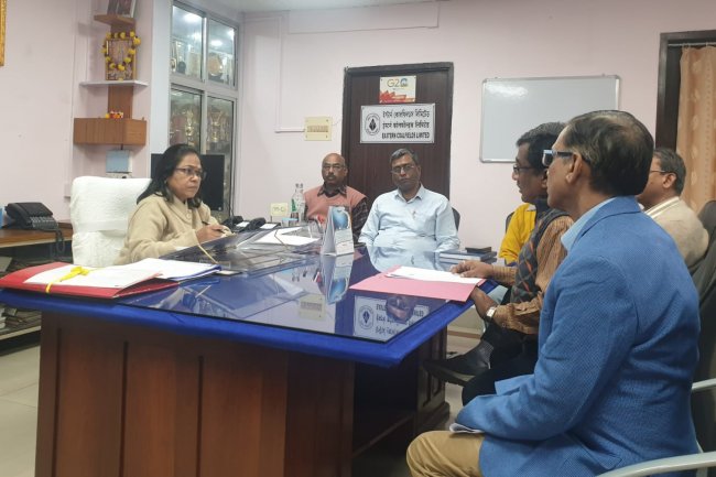 निदेशक कार्मिक ईसीएल  ने कोविड-19  के संभावित खतरे से निपटने  के लिए ईसीएल की तैयारियों की समीक्षा बैठक 