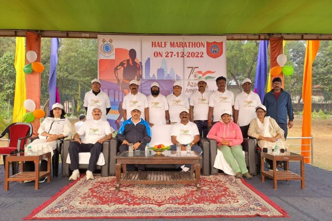 केन्द्रीय रिजर्व पुलिस बल दुर्गापुर द्वारा जोशपूर्ण हाफ-मैराथन का आयोजन