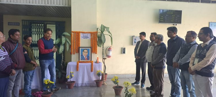 डीवीसी डीएसटीपीएस में बाबा साहेब भीमराव आंबेडकर की पुन्यथिति महापरिनिर्वाण दिवस का पालन  