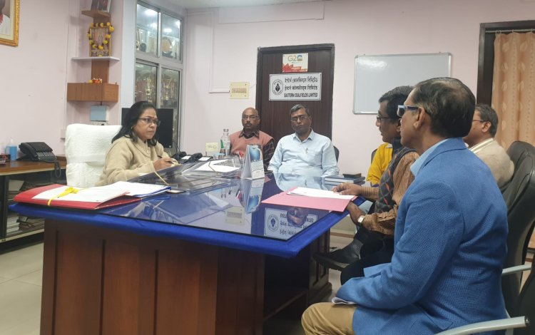 निदेशक कार्मिक ईसीएल  ने कोविड-19  के संभावित खतरे से निपटने  के लिए ईसीएल की तैयारियों की समीक्षा बैठक 