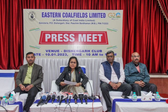 ईसीएल के बढ़ते कदम हेड क्वार्टर में प्रेस वार्ता का आयोजन