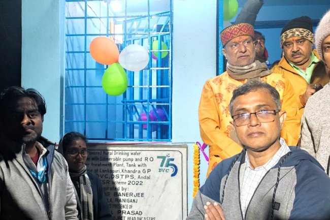 डीवीसी डीएसटीपीएस द्वारा सौर ऊर्जा संचालित स्वच्छ और सुरक्षित पेयजल परियोजना का उद्घाटन