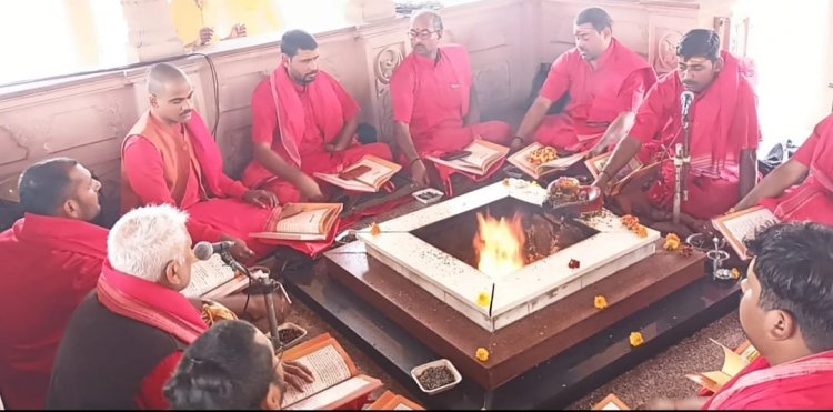 दुर्गापुर शिवशक्ति धाम मंदिर में यज्ञ पूर्णाहुति के साथ संपन्न