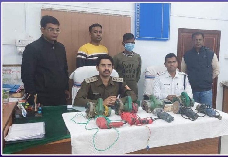 हीरापुर थाना पुलिस की सक्रियता से चोरी हुए सामान बरामद