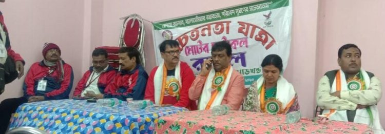 थैलेसीमिया के प्रति लोगो को जागरूक करने के लिए निकली बाइक रैली का दुर्गापुर में स्वागत