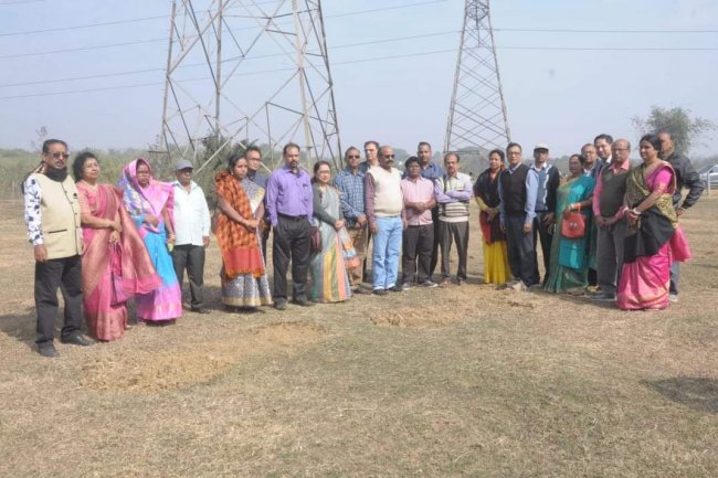 सेल डीएसपी के सेवानिवृत्त कर्मचारियों ने की पौधारोपण