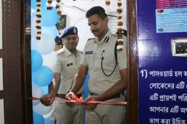 बराबनी थाने में साइबर सेल यूनिट का विधिवत उद्घाटन