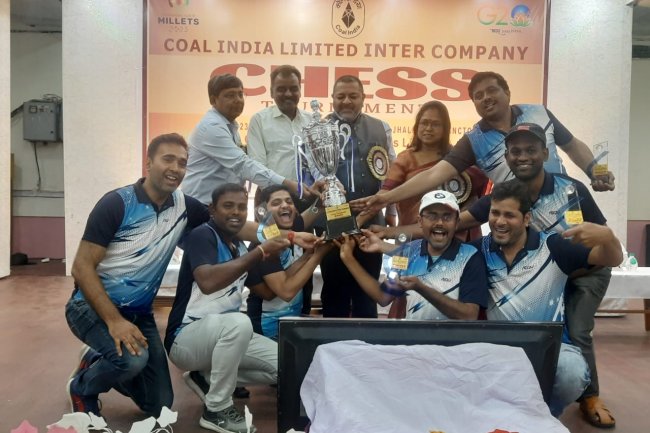 ईसीएल में आयोजित हुए दो दिवसीय कोल इंडिया इंटर कंपनी शतरंज प्रतियोगिता का हुआ समापन