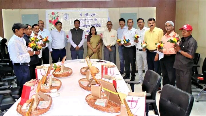 ईसीएल मुख्यालय में सेवानिवृत्ति सम्मान समारोह का आयोजन