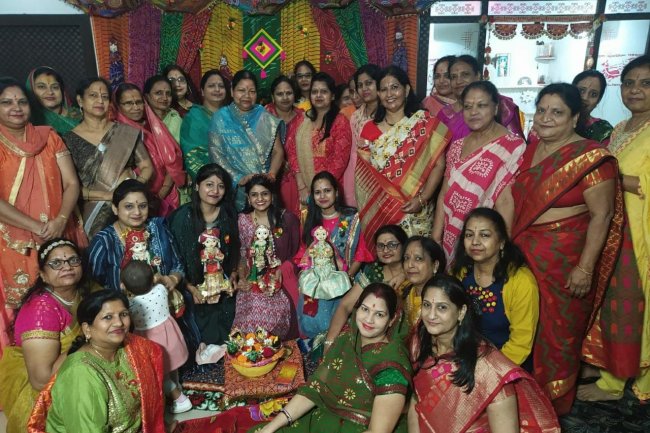 दुर्गापुर में गणगौर पूजा धूमधाम से मनाया गया महिलाओ में दिखा उत्साह
