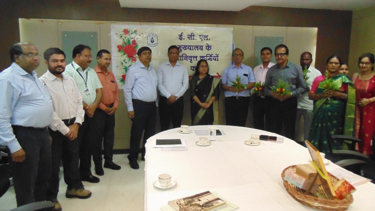 ईसीएल मुख्यालय में सेवानिवृत्ति सम्मान समारोह का आयोजन