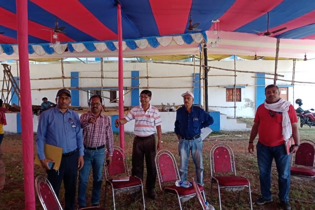कुनुस्तोड़िया प्रगति मैदान में आयोजित होने वाले वार्षिक खान सुरक्षा सप्ताह समापन समारोह की तैयारियाँ जोरों पर 