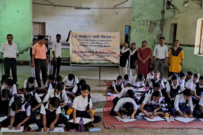 दुर्गापुर ताप विद्युत् केंद्र में स्वच्छता पखवाड़ा २०२३ का पालन 