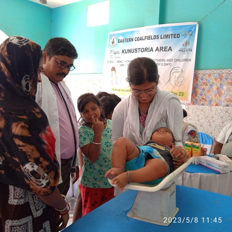 कुनुस्तोड़िया क्षेत्र में सीएसआर के तहत विशेष चिकित्सा जाँच शिविर 