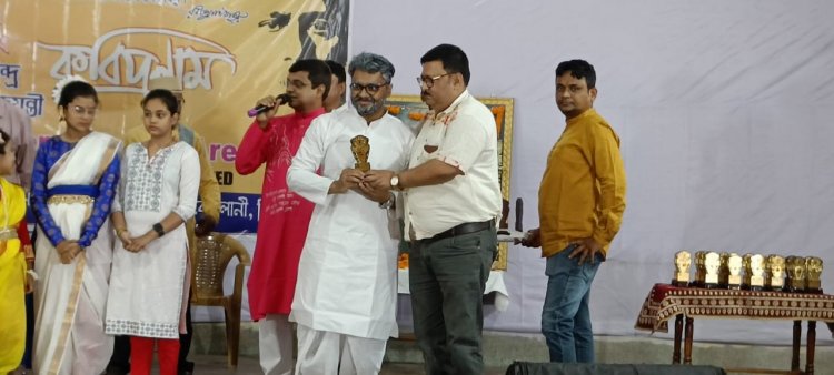 सोनपुर बाजारी क्षेत्र में सम्मान पूर्वक मनाई गई रविंद्र जयंती 