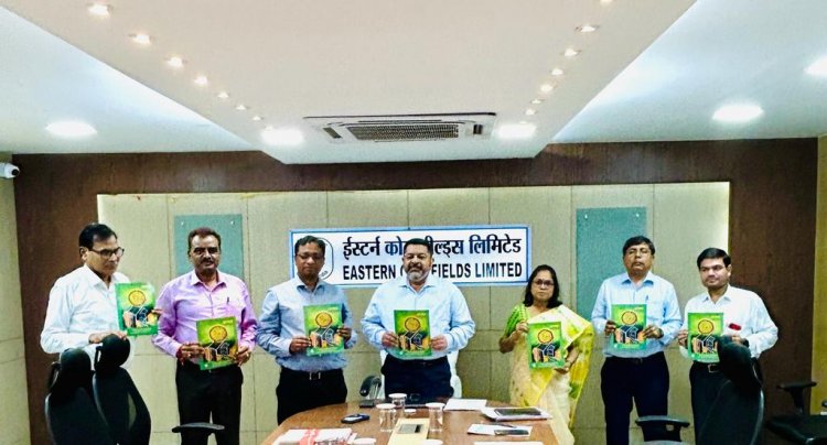 ईसीएल निदेशक मण्डल के कर कमलों से विमोचित हुई राजभाषा विभाग की बांग्ला पत्रिका मृदंगार