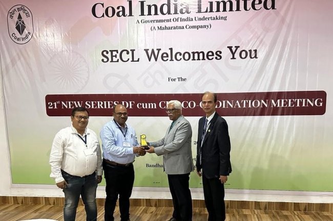 ईसीएल को उत्तम वित्तीय विवरणी के लिए किया गया पुरस्कृत
