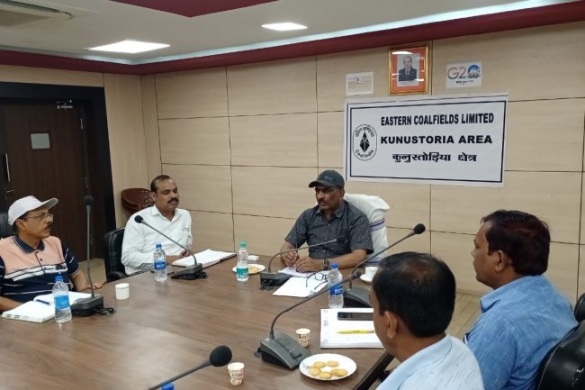 कुनुस्तोड़िया क्षेत्र में प्रस्तावित बाईपरटाईट सेफ़्टी कमिटी की बैठक हेतु तैयारियों का जायज़ा  