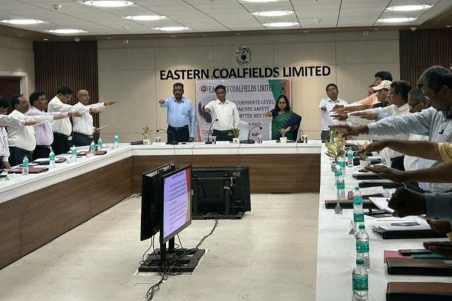 ईसीएल में आयोजित की गयी 76वीं कॉर्पोरेट स्तरीय द्विपक्षीय सुरक्षा समिति की बैठक