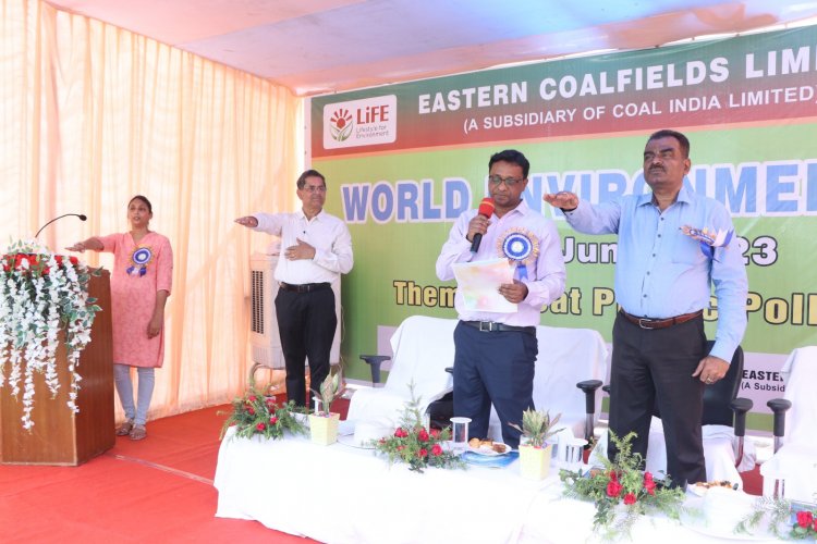 विश्व पर्यावरण दिवस के अवसर पर पर्यावरण संरक्षण के लिए संकल्पबद्ध हुआ ईसीएल