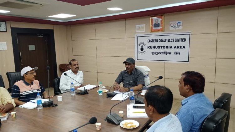 कुनुस्तोड़िया क्षेत्र में प्रस्तावित बाईपरटाईट सेफ़्टी कमिटी की बैठक हेतु तैयारियों का जायज़ा  