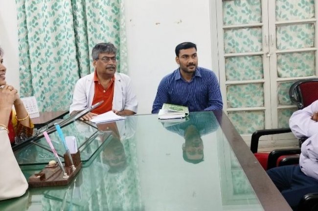 ईसीएल के निदेशक वित्त ने किया केन्द्रीय अस्पताल कल्ला का दौरा