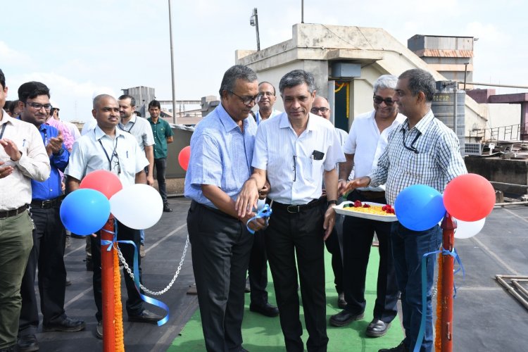 ईडी वर्क्स भवन के छत पर सौलर पैनल का उद्घाटन 
