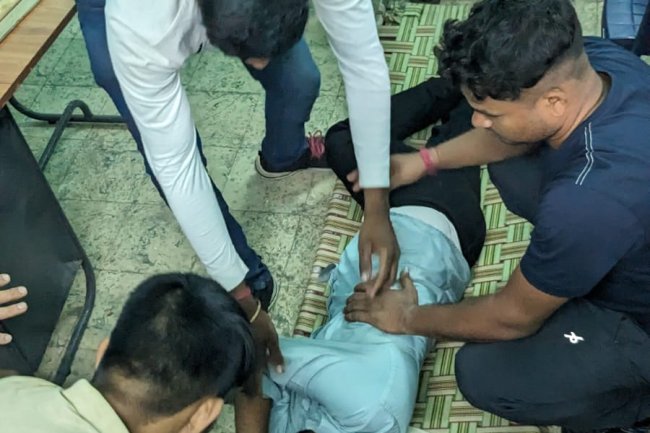 कुनुस्तोड़िया क्षेत्र की बांसड़ा कोलियरी में माइन्स रेस्क्यू रूल्स व फ़र्स्ट एड पर प्रशिक्षण कार्यक्रम 