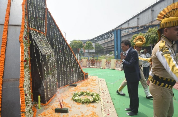 डीएसपी में 77वां स्वतंत्रता दिवस मनाया गया