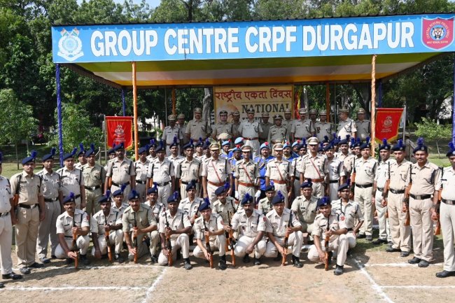 केन्द्रीय रिजर्व पुलिस बल दुर्गापुर में राष्ट्रीय एकता दिवस का आयोजन