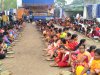 मेजिया थाना परिसर में आयोजित नर नारायण सेवा में उमड़ा जन सैलाब