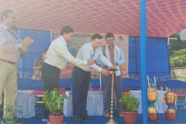 डीएसटीपीसी द्वारा दामोदर घाटी निगम के 38वें ऑल वैली वॉलीबॉल टूर्नामेंट 2023 2024 का उद्घाटन