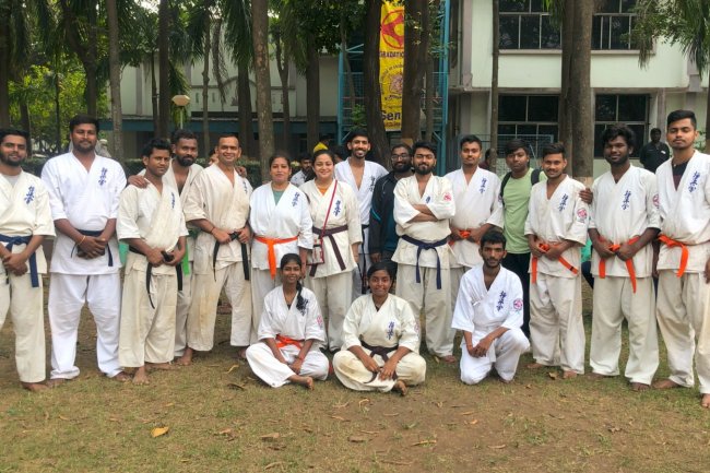 क्योकुशिन काई कान कराटे बेल्ट अपग्रेडशन की परीक्षा बंगाल कॉलेज ऑफ़ इंजीनियरिंग एंड टेक्नोलॉजी में आयोजित हुई 