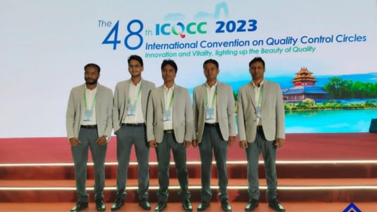 QC टीम मंथन ने पहली बार प्रतिस्पर्धा करते हुए ICQCC बीजिंग में स्वर्ण पदक जीता