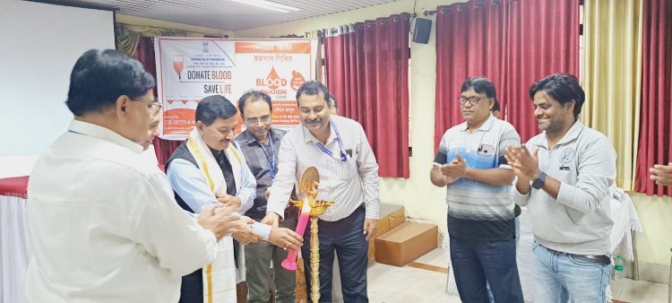 डीएसटीपीएस द्वारा रक्तदान शिविर का आयोजन 