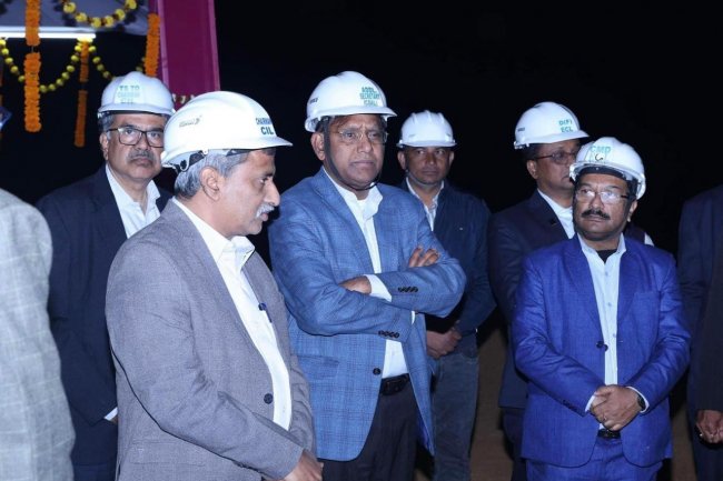 अपर सचिव कोयला मंत्रालय के साथ कोल इंडिया के चेयरमेन का एक दिवसीय ईसीएल दौरा