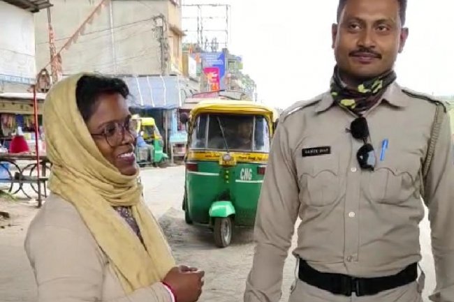 ट्रैफिक पुलिस की तत्परता से दुर्घटना टली
