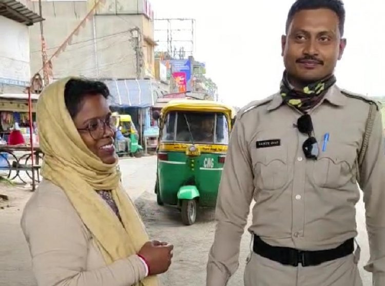 ट्रैफिक पुलिस की तत्परता से दुर्घटना टली