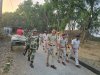 लोकसभा चुनाव को देखते हुए पूर्व बर्दवान पुलिस एवं केंद्र सुरक्षा बल का रूट मार्च